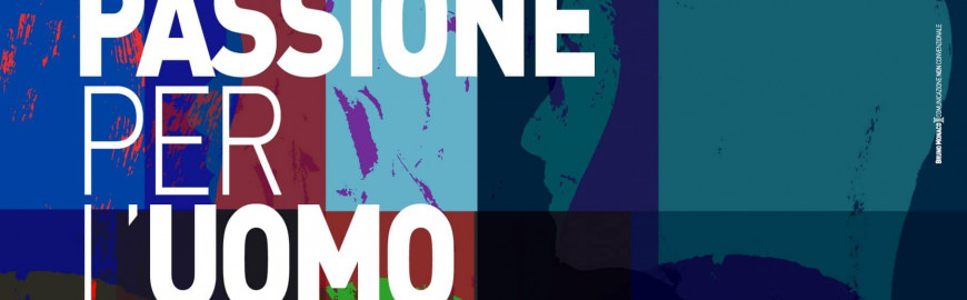 Locandina del Meeting di Rimini 2022 «Una passione per l'uomo», 20-25 agosto